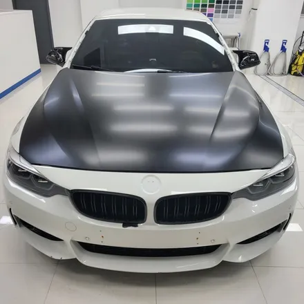 bmw 430i 컨버터블 사틴블랙 전체랩핑 시공기 / 하남