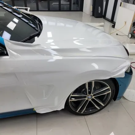 하남 / 유광화이트 전체랩핑 / BMW / 4시리즈
