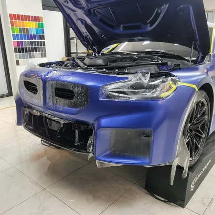 BMW 뉴 M2 프로즌 포티마오 블루 에디션 전체 무광 PPF 시공 / 하남 감일동