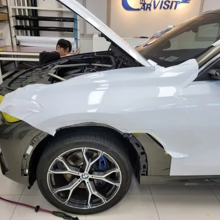 [자동차랩핑]bmw x6 고광택 화이트 전체랩핑 시공기 강남랩핑 송파랩핑 하남랩핑 / 하남