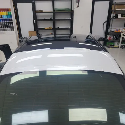 벤츠 S클래스 S400D 고광택 랩핑 펄 화이트 카비지트 / 하남