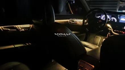 S400 벤츠 엠비언트 무드등, rgb 풋등으로 자동차 실내 꾸미기 / 수원 영통구