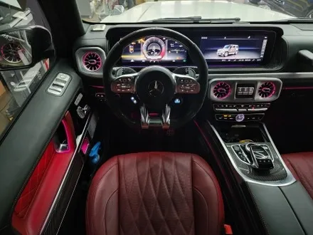 벤츠 G63 AMG 컬러 안전벨트 교체, 송풍구 앰비언트 라이트 시공 (지바겐 실내 분위기 바꾸기, 무드 등, 포인트 주기) / 수원 영통구