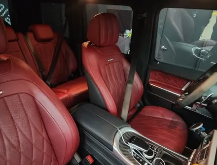 벤츠 G63 AMG 컬러 안전벨트 교체, 송풍구 앰비언트 라이트 시공 (지바겐 실내 분위기 바꾸기, 무드 등, 포인트 주기) / 수원 영통구