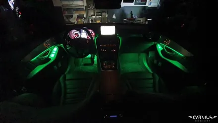 벤츠 엠비언트라이트, 악세사리가 필요없는 벤츠 GLC250d 무드등 튜닝! 천안/대전 / 수원 영통구
