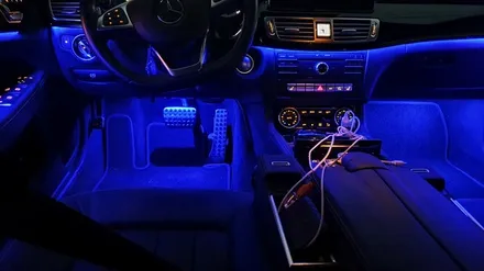 벤츠 CLS400d 엠비언트라이트 실내무드등 순정개조! 아크릴이 옳다규~ / 수원 영통구