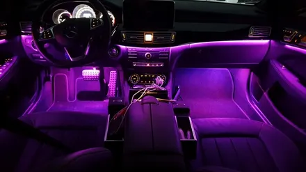 벤츠 CLS400d 엠비언트라이트 실내무드등 순정개조! 아크릴이 옳다규~ / 수원 영통구