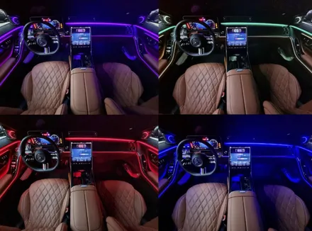 벤츠 S클래스 W223 순정 액티브 엠비언트, 4D 부메스터 외 시공 / 수원 영통구