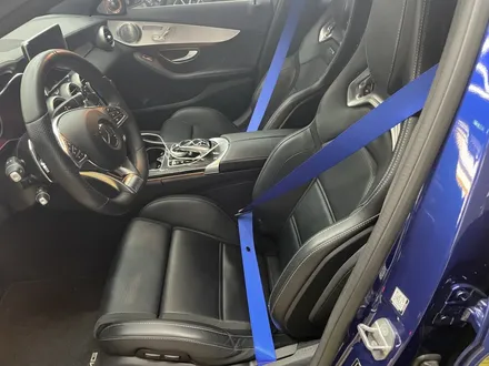 C63amg 컬러 안전벨트 교체로 내부 튜닝 완성 (블루 파란색) / 수원 영통구