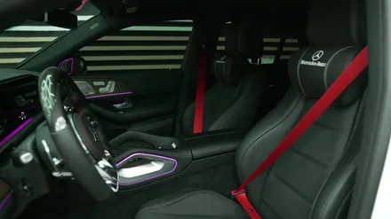 벤츠 SUV GLE350e 빨간색 레드 컬러 안전벨트 교체 시공 / 수원 영통구