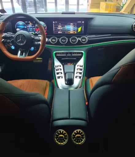 벤츠 GT43amg 크로스 스포크 휠 교체 / 터빈 송풍구 엠비언트 [순정 옵션, 카비우스] / 수원 영통구