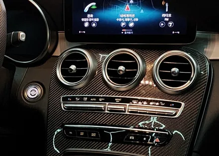 수원 벤츠 GLC 43 AMG 송풍구 앰비언트 라이트 시공 (실내인테리어, 벤츠감성) / 수원 영통구