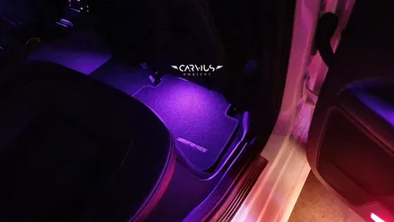 cls 400d 벤츠 무드등, rgb 엠비언트 풋등으로 겨울맞이! / 수원 영통구