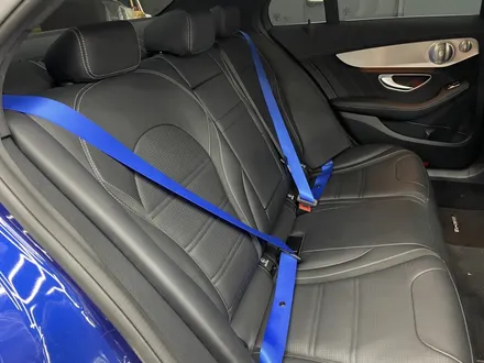 C63amg 컬러 안전벨트 교체로 내부 튜닝 완성 (블루 파란색) / 수원 영통구