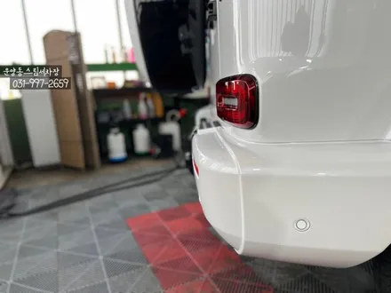 운양동 스팀세차 - 벤츠 G클래스 63AMG 차량 신차 유리막코팅+시트가죽코팅+전체유리발수코팅 작업. 고객님의 소중한 차량 첫 작업 제대로 정확하게 시공하는곳에서 작업하세요. / 경기 김포