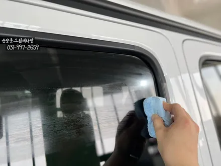 운양동 스팀세차 - 벤츠 G클래스 63AMG 차량 신차 유리막코팅+시트가죽코팅+전체유리발수코팅 작업. 고객님의 소중한 차량 첫 작업 제대로 정확하게 시공하는곳에서 작업하세요. / 경기 김포