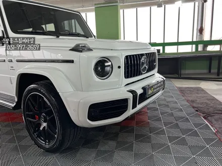 운양동 스팀세차 - 벤츠 G클래스 63AMG 차량 신차 유리막코팅+시트가죽코팅+전체유리발수코팅 작업. 고객님의 소중한 차량 첫 작업 제대로 정확하게 시공하는곳에서 작업하세요. / 경기 김포