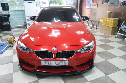 청주 BMW F82 M4 역시 그릴은 검정색! 키드니그릴 만들기 랩핑~ / 충북 청주 청원