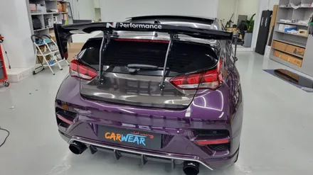 벨로스터N 트렁크 카본 랩핑해보기~[청주 랩핑샵] / 청주 청원구