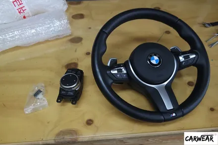 청주 BMW F01 740d M핸들 + 신형i드라이브 조그다이얼 + 트렁크버튼 + 유라이브G1플러스블랙박스 + 코딩 / 충북 청주 청원