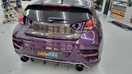 벨로스터N 트렁크 카본 랩핑해보기~[청주 랩핑샵] / 청주 청원구