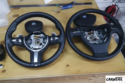 청주 BMW F01 740d M핸들 + 신형i드라이브 조그다이얼 + 트렁크버튼 + 유라이브G1플러스블랙박스 + 코딩 / 충북 청주 청원