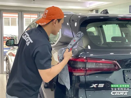 BMW X5 카본블랙 신차검수 중 썬루프 몰딩 사이드미러 무빙 턴 시그널 불량 발견 AS 진행은요? 영등포카우라 후기 / 서울 영등포구 양평동5가