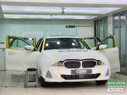 BMW 3시리즈 충격적인 신차검수 몰딩 불량 영등포 카우라 썬팅 시공 / 서울 영등포구 양평동5가