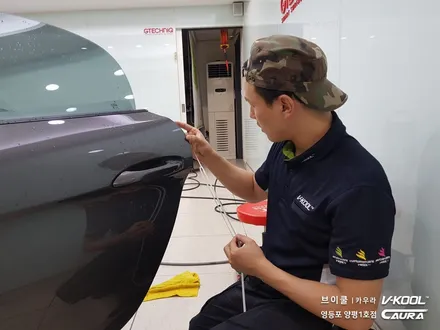 포르쉐 718 박스터 GTS 대표가 직접 시공하는 신차패키지 브이쿨 K썬팅 + 지테크닉 V4 유리막코팅 + 생활보호 PPF 브이쿨 카우라 영등포 양평1호점 솔라가드 1인시공점 / 서울 영등포구 양평동5가