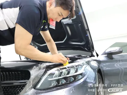 벤츠 C 카브리올레 대표가 직접 시공하는 소프트탑 발수코팅 + 오너프로 라이트 생활보호 PPF 브이쿨 카우라 영등포 양평점 솔라가드 1인시공점 오너프로 영등포점 C200 신차패키지 / 서울 영등포구 양평동5가