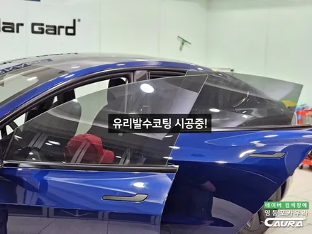 테슬라 모델3 하이랜드 블루 출고 실물은 이런 느낌! 테슬라 영등포 썬팅 / 서울 영등포구 양평동5가