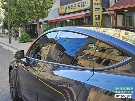 테슬라 모델 Y 주니퍼 스텔스 그레이 컬러 블랙시트 실물 영등포 카우라 신차패키지 시공 추천 2026 금액 상향 / 서울 영등포구 양평동5가