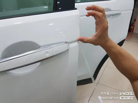 랜드로버 디스커버리 스포츠 대표가 직접 시공하는 신차패키지 브이쿨 K썬팅 + 지테크닉 V4 유리막코팅 + 생활보호 PPF 브이쿨 카우라 영등포 양평1호점 솔라가드 1인시공점 / 서울 영등포구 양평동5가