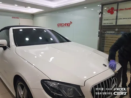 벤츠 E220d 카브리올레 신차패키지 브이쿨 K 썬팅+지테크닉 exo v3 유리막코팅+PPF 브이쿨 영등포 양평1호점 영등포 카우라 솔라가드 영등포 브이쿨 목동브이쿨 여의도브이쿨 / 서울 영등포구 양평동5가