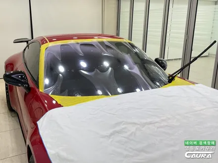 포르쉐 911 GTS 카민레드 찰떡 옵션 선택 전체 PPF 앞유리 돌빵 무적 윈드실드 하버캠프 세라믹본드 틴팅 아이나비 블랙박스 보조배터리 영등포 카우라 후기 실내PPF 성지 / 서울 영등포구 양평동5가