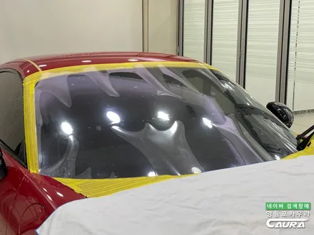 포르쉐 911 GTS 카민레드 찰떡 옵션 선택 전체 PPF 앞유리 돌빵 무적 윈드실드 하버캠프 세라믹본드 틴팅 아이나비 블랙박스 보조배터리 영등포 카우라 후기 실내PPF 성지 / 서울 영등포구 양평동5가