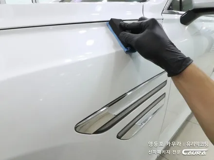 제네시스 G80 꼼꼼한 카우라가 시공한 솔라가드 노블레스 K썬팅+PPF+유리막코팅+코로나살균+발수코팅 신차패키지 카우라 영등포카고 솔라가드 양평점 브이쿨 목동 하버캠프 / 서울 영등포구 양평동5가