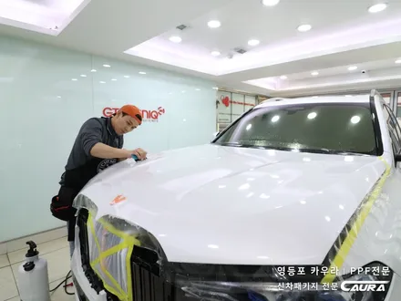 BMW X7 대표가 직접 시공하는 인수거부 솔라가드 노블레스 Z 썬팅 + 프론트풀ppf + 유리막코팅 + 발수코팅 + 코로나살균 신차패키지 카우라 영등포 카고 영등포솔라가드브이쿨 / 서울 영등포구 양평동5가