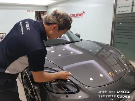 포르쉐 718 박스터 GTS 대표가 직접 시공하는 신차패키지 브이쿨 K썬팅 + 지테크닉 V4 유리막코팅 + 생활보호 PPF 브이쿨 카우라 영등포 양평1호점 솔라가드 1인시공점 / 서울 영등포구 양평동5가