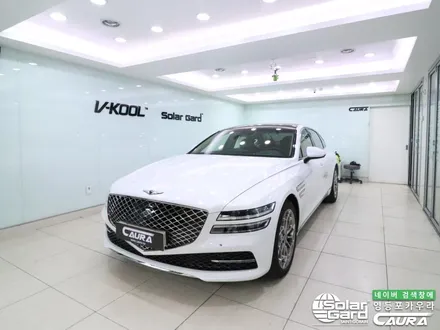 제네시스 G80 꼼꼼한 카우라가 시공한 솔라가드 노블레스 K썬팅+PPF+유리막코팅+코로나살균+발수코팅 신차패키지 카우라 영등포카고 솔라가드 양평점 브이쿨 목동 하버캠프 / 서울 영등포구 양평동5가