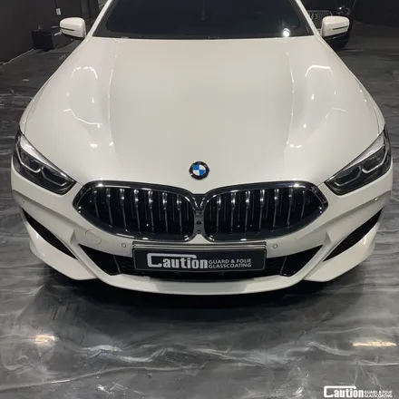 코션코리아<양재,과천>본사BMW 8시리즈 PPF 그리고 탑폴리에 필름으로 크롬부분 무자비하게 죽이기 시공 / 성남 판교 분당구