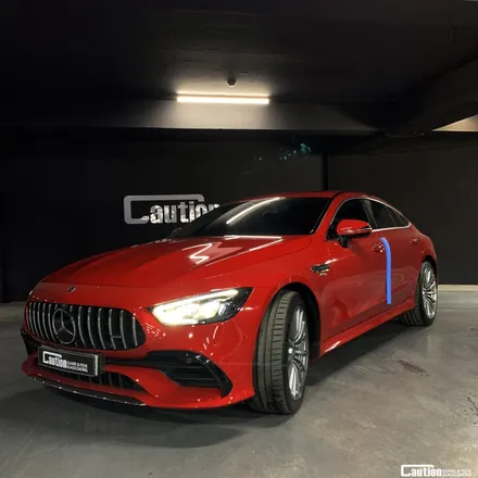 코션본사<양재,과천> 벤츠 amg GT 탑폴리에<화이트>전체 시공 / 성남 판교 분당구