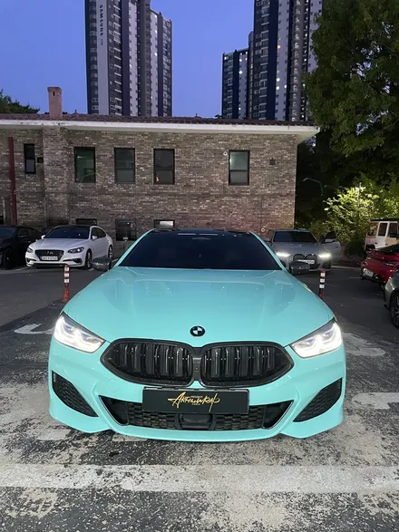 강남/양재/판교 BMW8시리즈 티파니색상으로 전체랩핑시공 해봅시다!! / 성남 판교 분당구