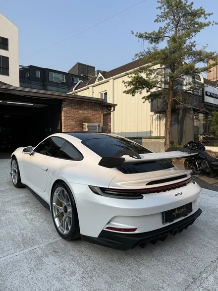 판교/양재/분당 포르쉐911 gt3 화이트로 변신!! 이번 금호타이어 신규라인업에 타이어 소개될차량 / 성남 판교 분당구