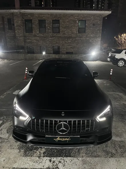 강남/판교 벤츠gt43amg 기존랩핑제거후 전체무광블랙랩핑및 휠도색 / 성남 판교 분당구