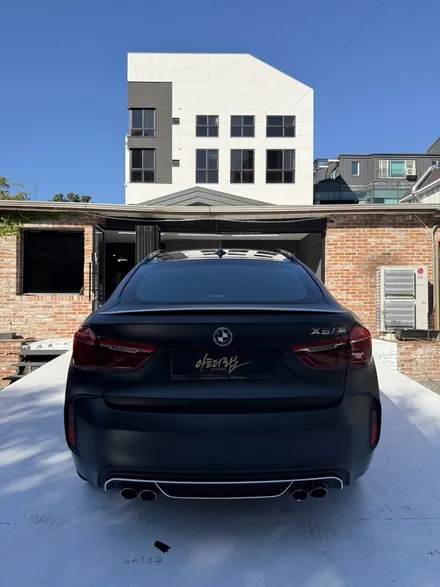 분당/판교 BMWx6m 무광블랙랩핑재시공으로 포스차량만들기 / 성남 판교 분당구