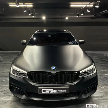 BMW 5시리즈 무광블랙 랩핑 / 성남 판교 분당구