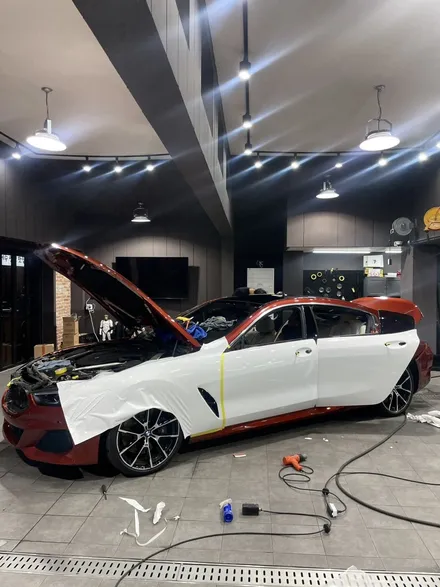 분당랩핑 판교랩핑 아트더랩 아트더랩코리아 BMW8시리즈 전체 화이트 시공 / 성남 판교 분당구