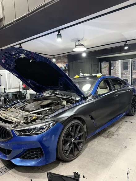 분당 판교 랩핑맛집 BMW8시리즈 사틴블랙으로 간지차량 만들기 / 성남 판교 분당구