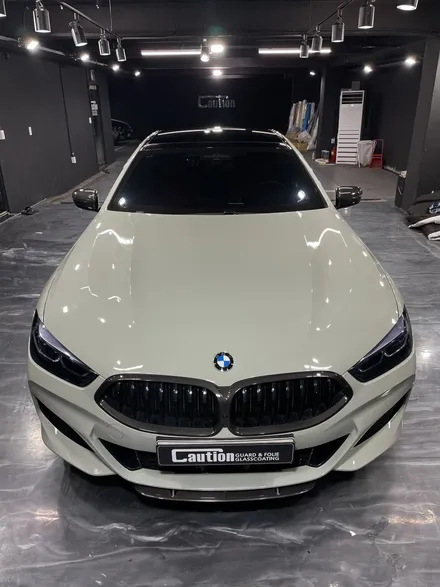 BMW 840i 탑폴리에 미디엄그레이 전체 랩핑 / 성남 판교 분당구